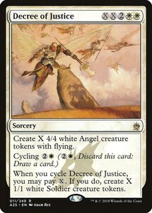 MTG ■白/英語版■ 《正義の命令/Decree of Justice》マスターズ25th A25