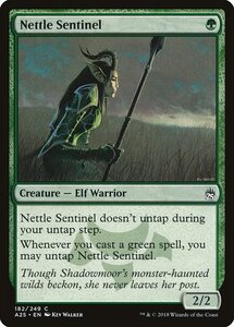 MTG ■緑/英語版■ 《イラクサの歩哨/Nettle Sentinel》マスターズ25th A25