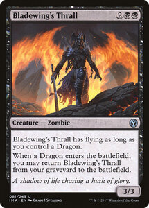 MTG ■黒/英語版■ 《刃の翼の虜/Bladewing's Thrall》 アイコニックマスターズ IMA