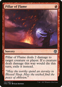 MTG ■赤/英語版■ 《火柱/Pillar of Flame》 アイコニックマスターズ IMA