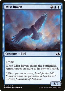 MTG ■青/英語版■ 《霧鴉/Mist Raven》モダンマスターズ2017 MM3