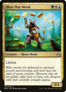 MTG ■金/英語版■ 《ロウクスの戦修道士/Rhox War Monk》モダンマスターズ2017 MM3