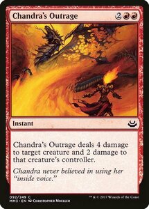 MTG ■赤/英語版■ 《チャンドラの憤慨/Chandra's Outrage》モダンマスターズ2017 MM3