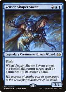 MTG ■青/英語版■ 《造物の学者、ヴェンセール/Venser, Shaper Savant》モダンマスターズ2017 MM3