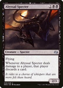 MTG ■黒/英語版■ 《深淵の死霊/Abyssal Specter》★FOIL★ モダンマスターズ2017 MM3