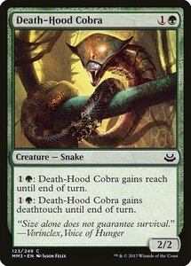 MTG ■緑/英語版■ 《死の頭巾のコブラ/Death-Hood Cobra》★FOIL★ モダンマスターズ2017 MM3