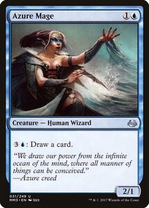 MTG ■青/英語版■ 《蒼穹の魔道士/Azure Mage》モダンマスターズ2017 MM3