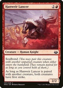 MTG ■赤/英語版■ 《ハンウィアーの槍兵/Hanweir Lancer》モダンマスターズ2017 MM3