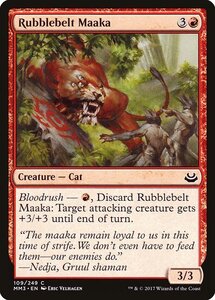 MTG ■赤/英語版■ 《瓦礫帯のマーカ/Rubblebelt Maaka》モダンマスターズ2017 MM3