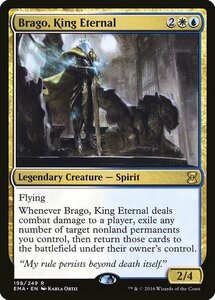 MTG ■金/英語版■ 《永遠王、ブレイゴ/Brago, King Eternal》 エターナルマスターズ EMA