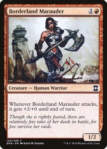 MTG ■赤/英語版■ 《国境地帯の匪賊/Borderland Marauder》 エターナルマスターズ EMA