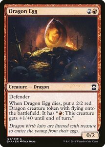 MTG ■赤/英語版■ 《ドラゴンの卵/Dragon Egg》 エターナルマスターズ EMA