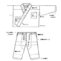 作務衣 さむえ 特製 本格　修行僧仕様　堅牢染　綿綾織「焦茶　こげちゃ」　LL寸_画像3