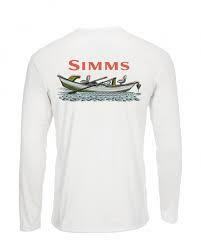 SIMMS Syms SOLAR TECH TEE LS SIMMS DRIFT WHITE US-L