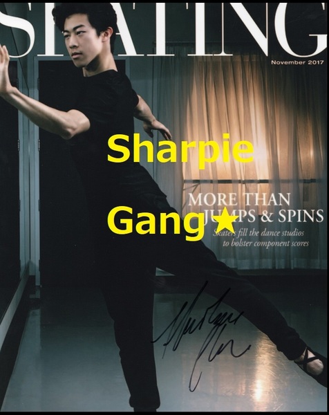 ◆(直筆 サイン ) 北京五輪2022 金メダル フィギュアスケート ワールドグランプリシリーズ ネーサン・チェン Nethan Chen◆B