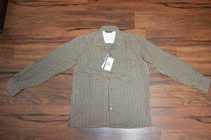 ●即決！Mr.GOODMAN ミスターグッドマン Houndstooth Open Shirts ハウンズトゥースオープンシャツ L 新品タグ付き アンドファミリー