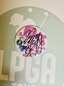 非売品女子プロゴルフユンチェヨンプロ直筆サイン入り2019公式団結缶バッジピンク激レア現品限りJLPGA