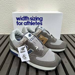 オリジナル復刻 NEW BALANCE OM576OGG GRAY UK製 US10 28cm 新品 スエード 限定 M576 イギリス英国製 NB スニーカー OG グレー×ネイビー