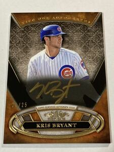 ■K.ブライアント(BRYANT) 25枚限定 直筆サインルーキーカード(AUTO RC)■2015 TOPPS TIER ONE ゴールド・インク!! / TROUT・HARPER・