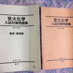 駿台 京大化学 入試対策問題集/解答・解説集 テキスト 2012　計2冊