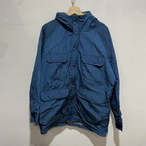 ☆送料無料☆Woolrich☆ウールリッチ☆マウンテンパーカー☆80s☆ネイビーブルー☆L☆チェック柄ウールライナー☆G21ｃ