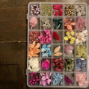  dry flower set parts material for flower arrangement resin 30 kind hand made petal herbarium #10