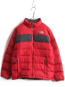 US企画 日本未発売 ボーイズ XL メンズ S 程■ ノースフェイス アコンカグア ダウン ジャケット 古着 The North Face ジャンパー 2トーン