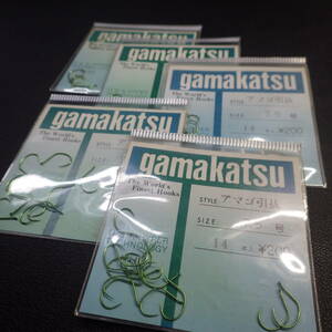 Gamakatsuamago..8 number 14 pcs insertion total 5 pieces set * unused (10m0105) * click post 5