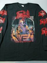 DEATH 長袖 Tシャツ Scream Bloody Gore 黒L ロンT デス / slayer sodom possessed venom bathory morbid angel master_画像1