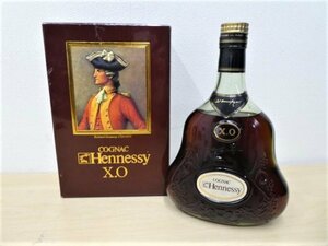 A01467★【未開栓】『Hennessy』ヘネシー コニャック XO / ゴールド 金 キャップ グリーン ボトル 40% 700ml 中国 ラベル 酒類