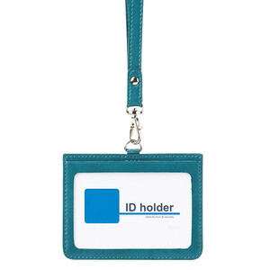  кожзаменитель производства ID карта держатель ( с ремешком ) голубой женский мужской 