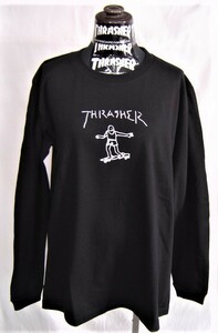 THRASHER スラッシャー GONZ ART L/S T-SHIRTS ゴンズ アート ロン T 長袖 TH8328 黒 XL メンズ レディース 新品