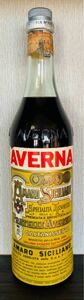 超稀少☆1970年代 流通 Fratelli Averna Amaro Siciliano 薬草系 リキュール オールドボトル