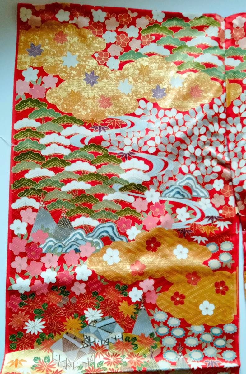 振袖京友禅未仕立て仮絵羽未使用品| JChere雅虎拍卖代购