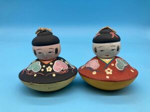 【A3125N039】土鈴　お雛様　雛人形　土人形 民芸品 伝統こけし オブジェ　郷土玩具