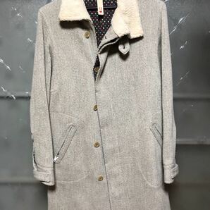 レトロ古着 Q キュー グレー コート COAT アウター ミドルコート アウター 