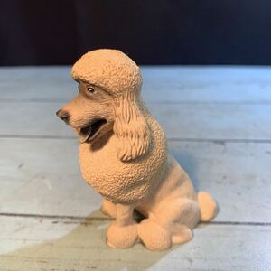 プードル トイプードル 置物 犬 インテリア 人形 アンティーク ヴィンテージ ビンテージ ワンちゃん 犬の置物 (4318)