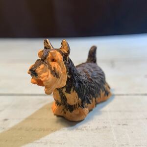 ヨークシャテリア 置物 犬 インテリア 人形 アンティーク ヴィンテージ ビンテージ ワンちゃん 犬の置物 (4389)