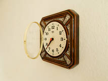 陶器の壁掛け時計　ドイツ　茶　EMES　レトロ　ビンテージ　インテリア_画像5