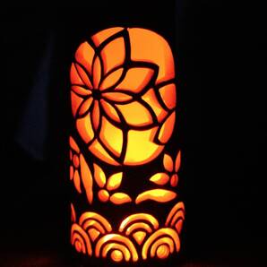 竹灯籠 竹灯り ロウソクの揺らぎ 竹ランプシェイド 〜〜和骨子〜〜