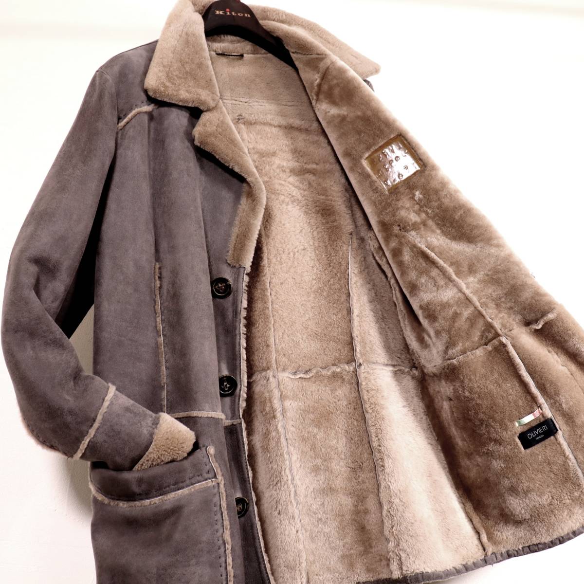 定価37万 theory メリノムートンコート-