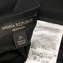 BANANA REPUBLIC バナナリパブリック 2S レディース スキニーパンツ 裾ジップ ジップポケット 少しストレッチ 無地 綿×ポリウレタン 黒_画像3