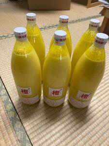 橙 ダイダイ ジュース 橙酢 1L 無農薬 6本セット