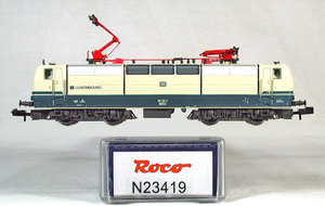 ROCO #23419 ＤＢ（旧西ドイツ国鉄） ＢＲ１８１.２ 複電源電気機関車（タルキス塗装）　機名：ＬＵＸＥＭＢＯＵＲＧ