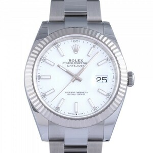 ロレックス ROLEX デイトジャスト 41 126334 ホワイト文字盤 新品 腕時計 メンズ