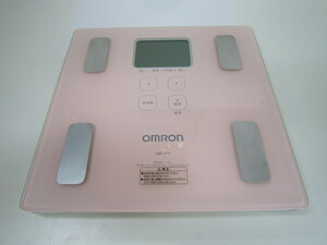 ♪　オムロン　デジタル体重計　HBF-214　ピンク色