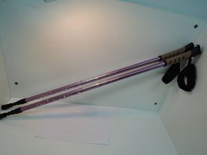 *.AUSSIEo-ji- треккинг paul (pole) 2 шт. комплект примерно 70~140cm алюминиевый фиолетовый 