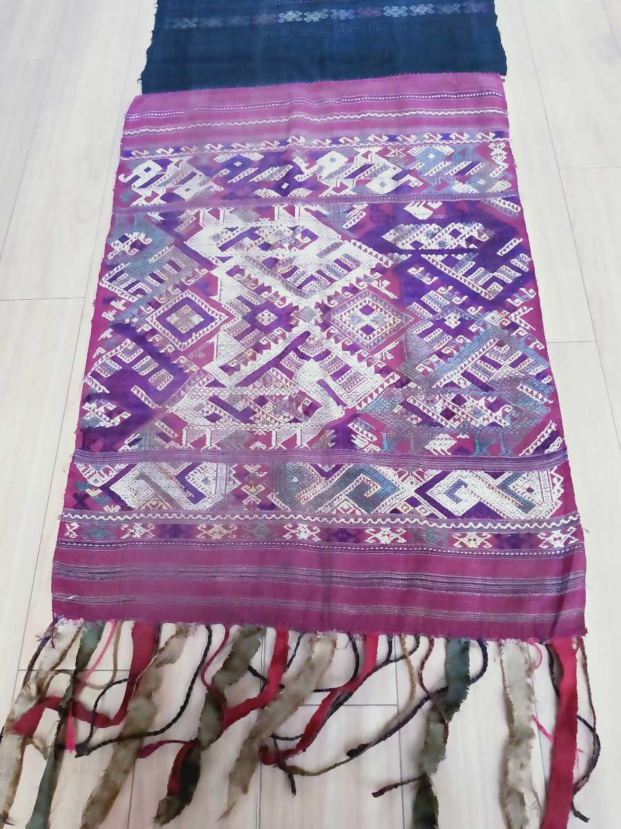 老挝纺织品 挂毯 手工纺织品 古董 机织织物 民族服饰 壁挂 部落室内装饰, 挂毯, 壁挂式, 挂毯, 其他的
