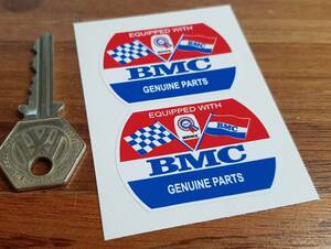 ◆送料無料◆ 海外 BMC Genuine Parts 50mm 2枚セット ステッカー