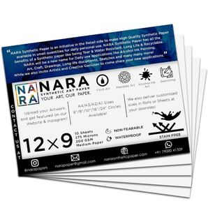 【未開封】NARAペーパー アルコールインクアート ペーパー 12×9 275ミクロン 10枚入り